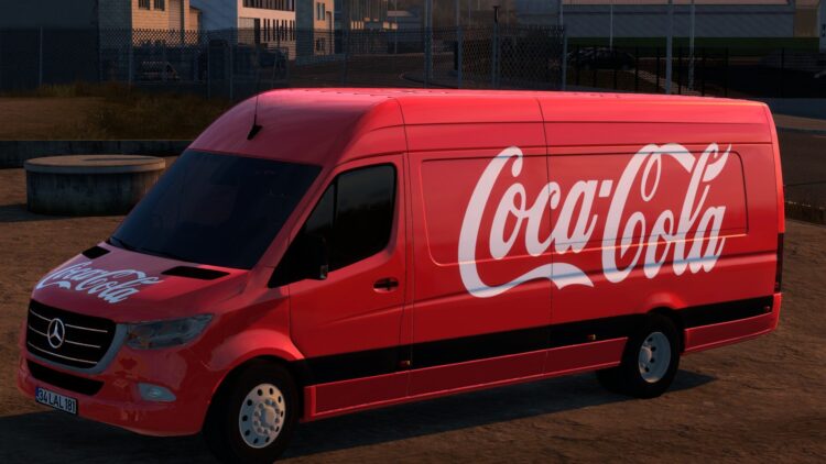 COCA-COLA MERCEDES-BENZ SPRINTER TRZPRO BY RODONITCHO MODS 1.0 1.40 1.60 01 07 2026