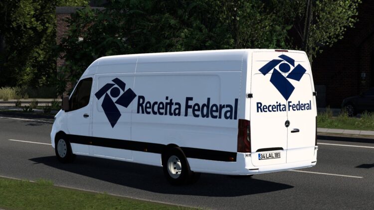 8K RECEITA FEDERAL MERCEDES-BENZ SPRINTER TRZPRO BY RODONITCHO MODS 1.40 1.61 13 07 2026