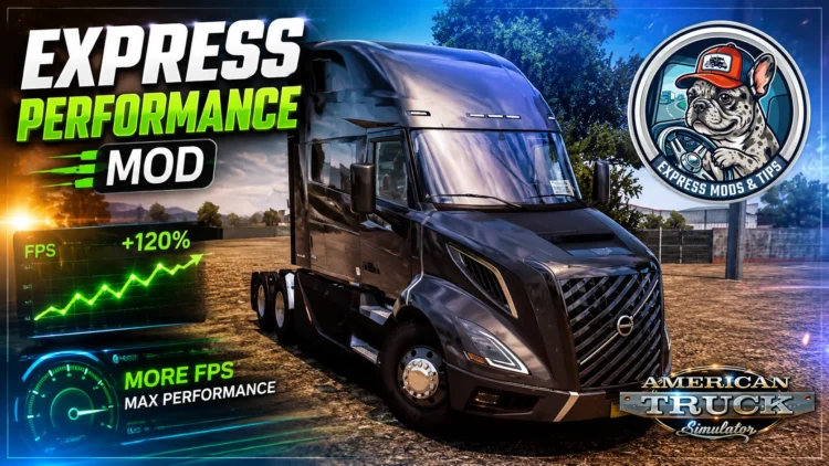 🚛 EXPRESS PERFORMANCE MOD ATS Realistic Rush-Hour Traffic + FPS Boost 1.60.1.8s