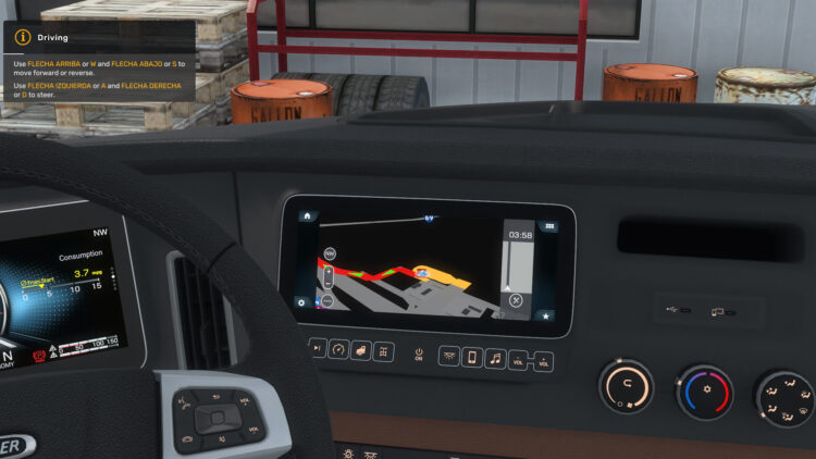 Freightliner Cascadia 2024 (Gen 5) - Improved Infotainment Screens