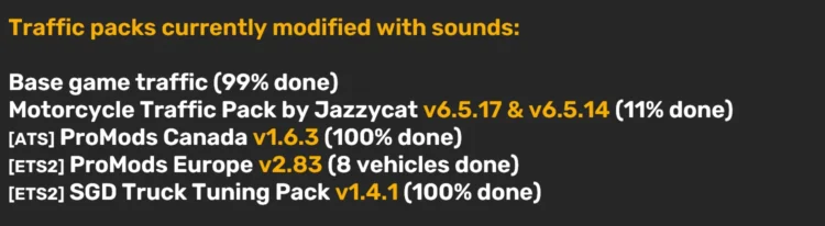 Sound Fixes Pack v26.54