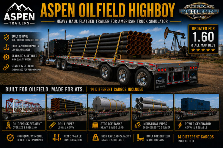 ASPEN OILFIELD HIGHBOY TRAILER v1.0 [1.59-1.60.x]