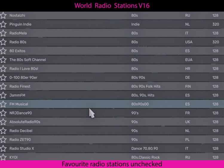 World Radio Stations V16