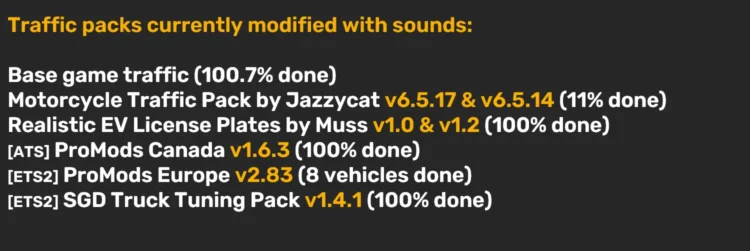 Sound Fixes Pack v26.58