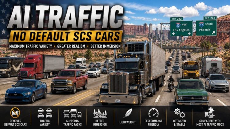 AI Traffic No Default SCS Cars v1.3