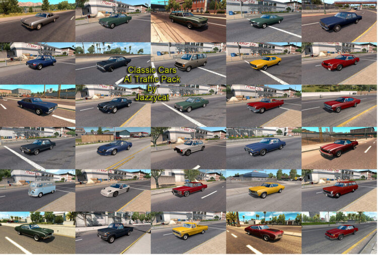 Classic Cars AI Traffic Pack by Jazzycat v9.0.14