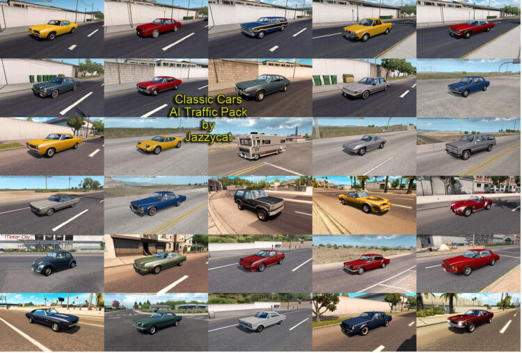 Classic Cars AI Traffic Pack by Jazzycat v9.0.14
