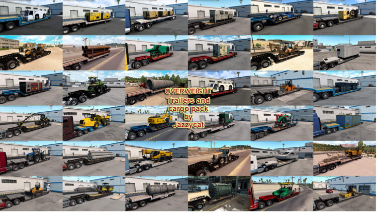 Overweight Trailers and Cargo Pack by Jazzycat v6.2.5