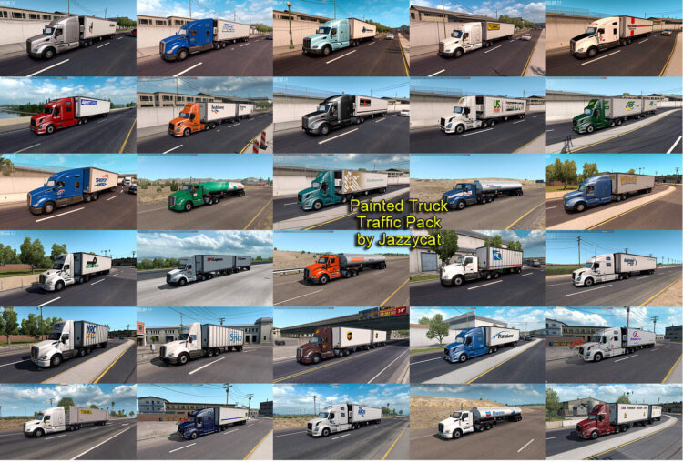 Painted Truck Traffic Pack by Jazzycat v6.1.17