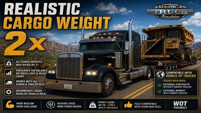 Realistic Cargo Weight 2x