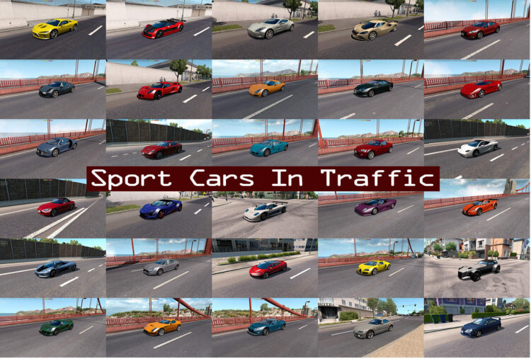 Sport Cars Traffic Pack by TrafficManiac v12.7.13
