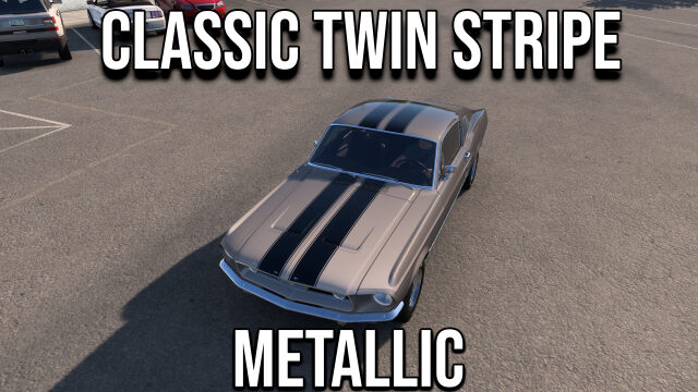 1967 Ford Mustang – Classic Twin Stripe | Metallic + Mask