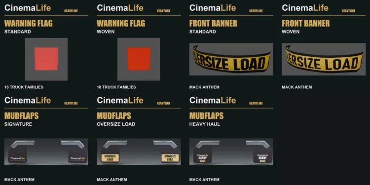 CinemaLife HEAVYLINE | Heavy Haul Flags, Oversize Banners & Mudflaps