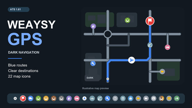 Google Maps Style GPS – Dark Mode – By weaysy