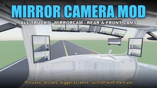 Mirror Camera Mod – All Trucks (MirrorCam, Rear & Front Cams)