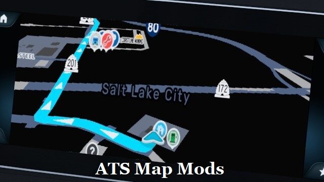 Waze colors for ATS Map Mods [Blue]